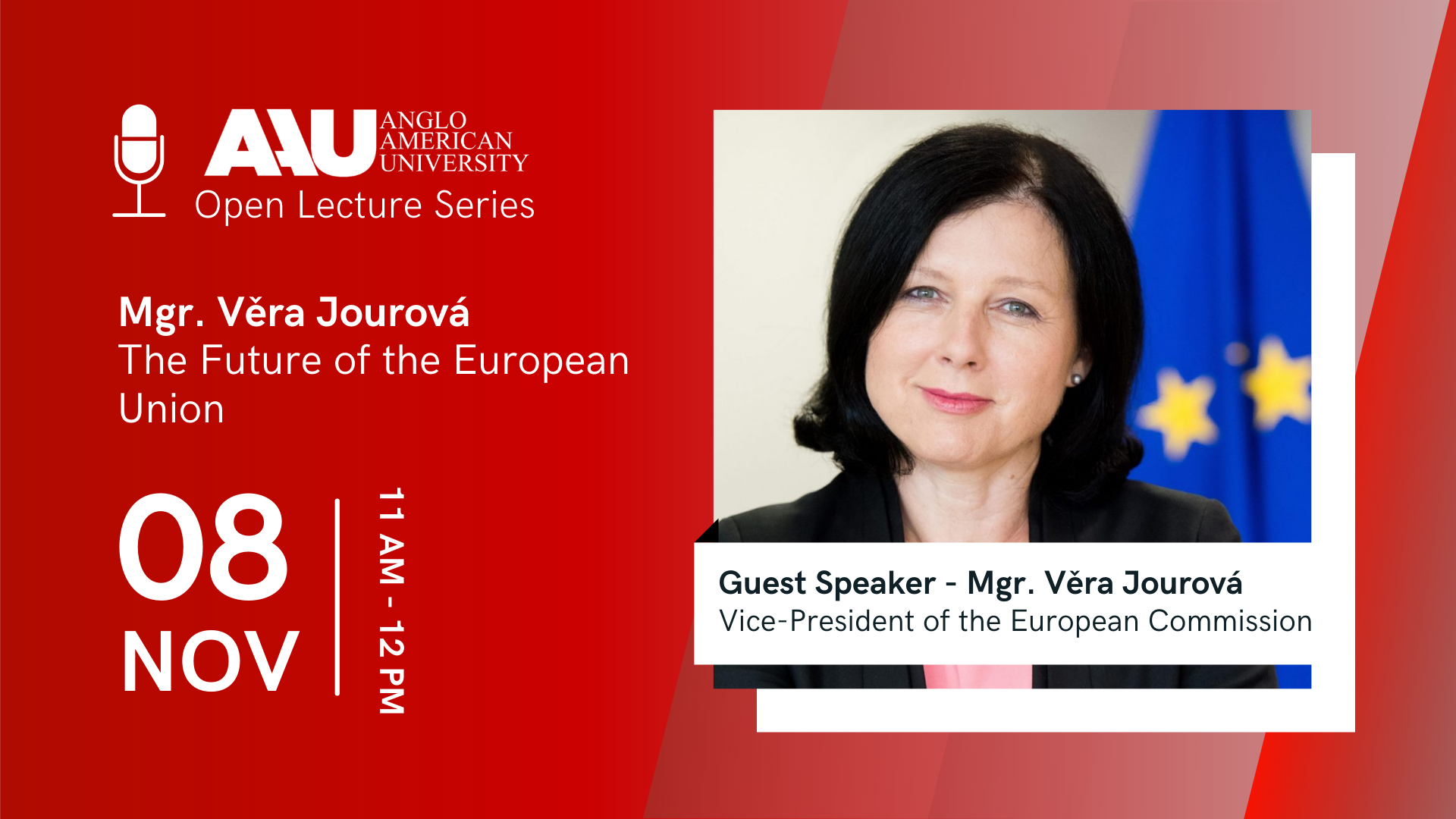 AAU Open Lecture The Future of the European Union with Mgr. Věra