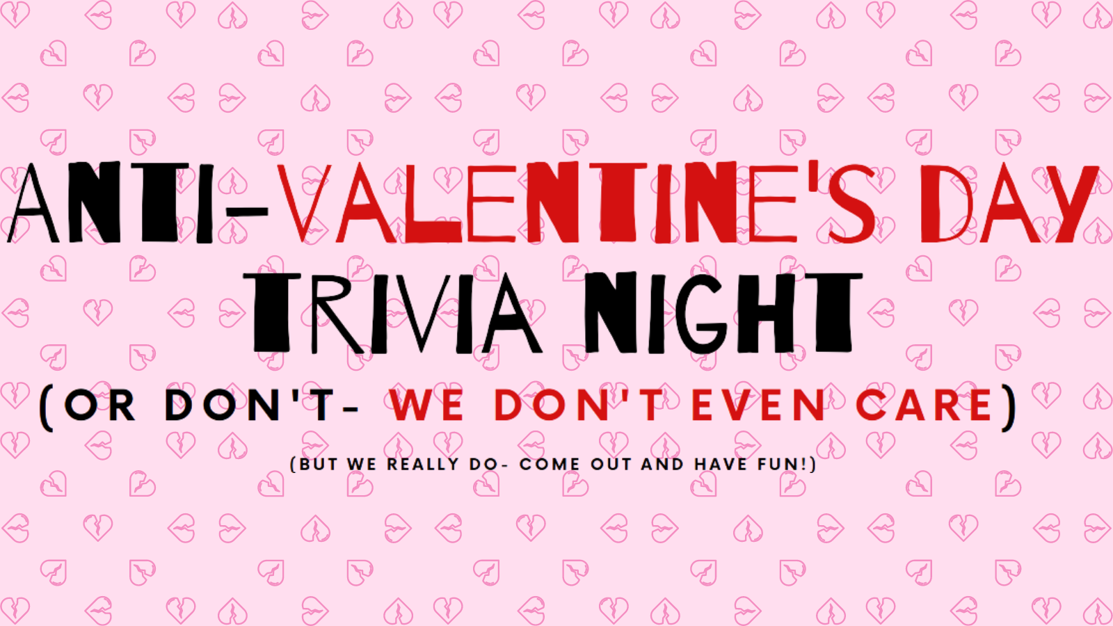 Anti-Valentine's Day Pub Quiz - Anglo-American University in Prague